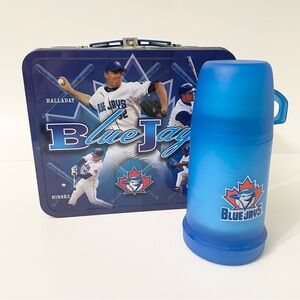 Toronto Blue Jays Roy Halladay Tin Lunch Box with Water Mug/Thermos